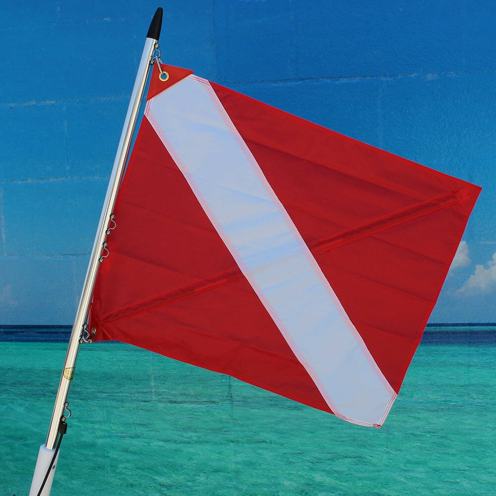 Diver Down Flag Red Vinyl (20' x 24