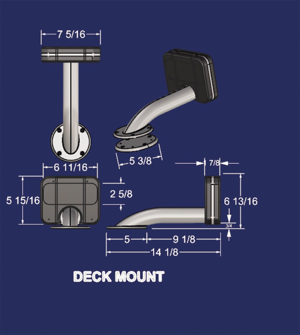 Marine Deck Trolling Motor Mount by Birdsall Marine Design